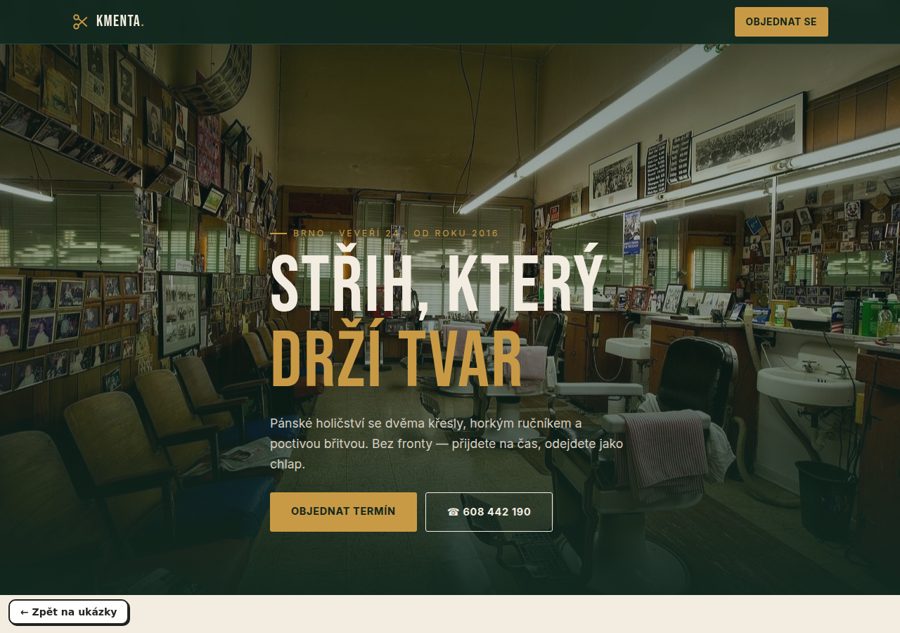 Web pro barbershop